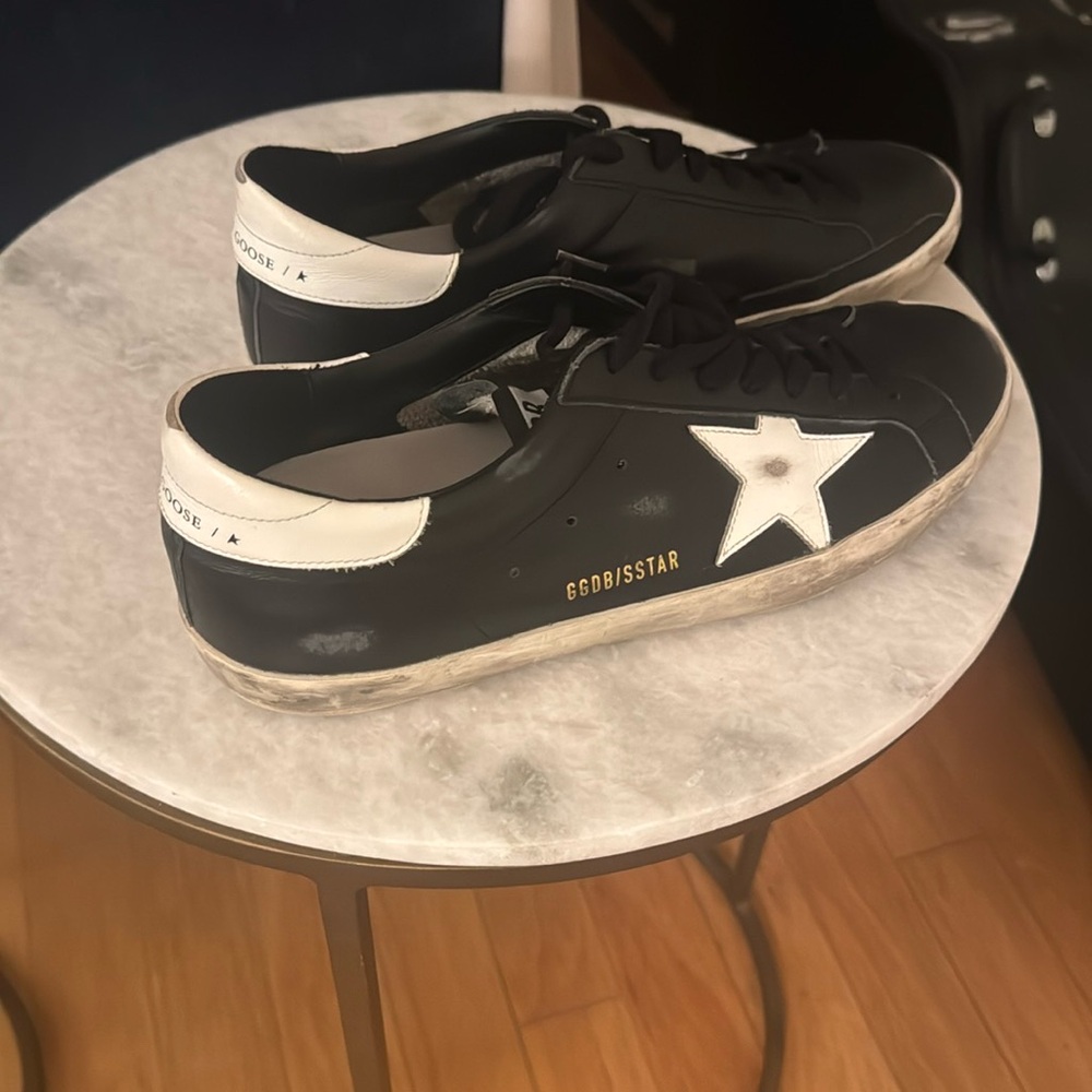 Golden Goose Black and White Sneakers
